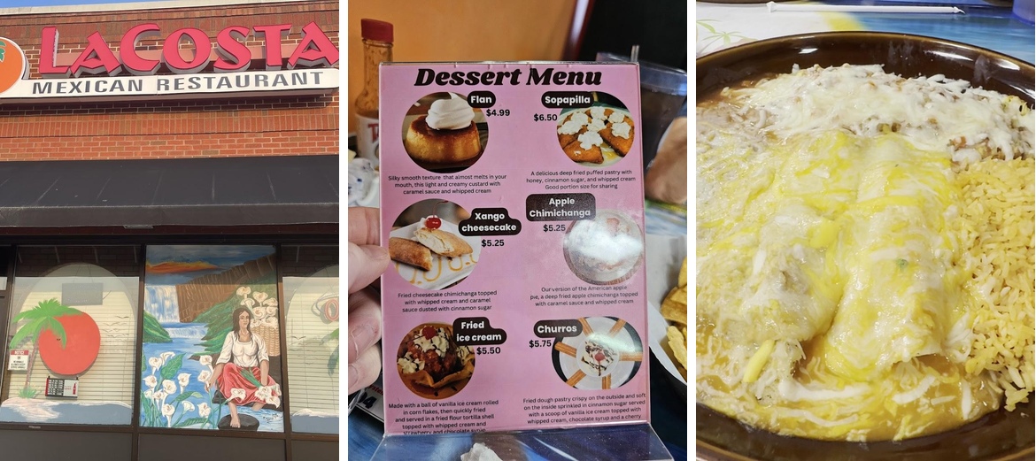La Costa Mexican Menu